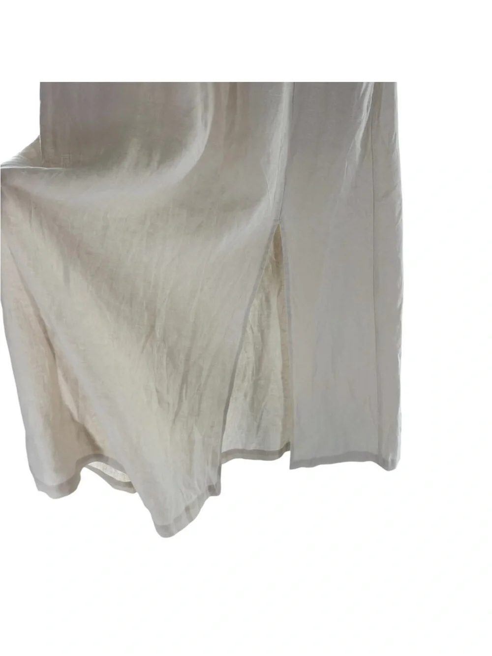 Sold sold sold Quince Sand European Linen Side Slit Maxi Skirt sand large